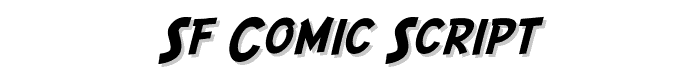 SF Comic Script font